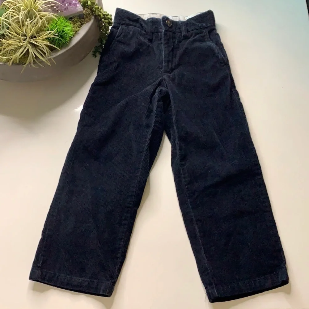 Gap kids size 5 corduroy black slim pants toddler casual everyday wear bottoms